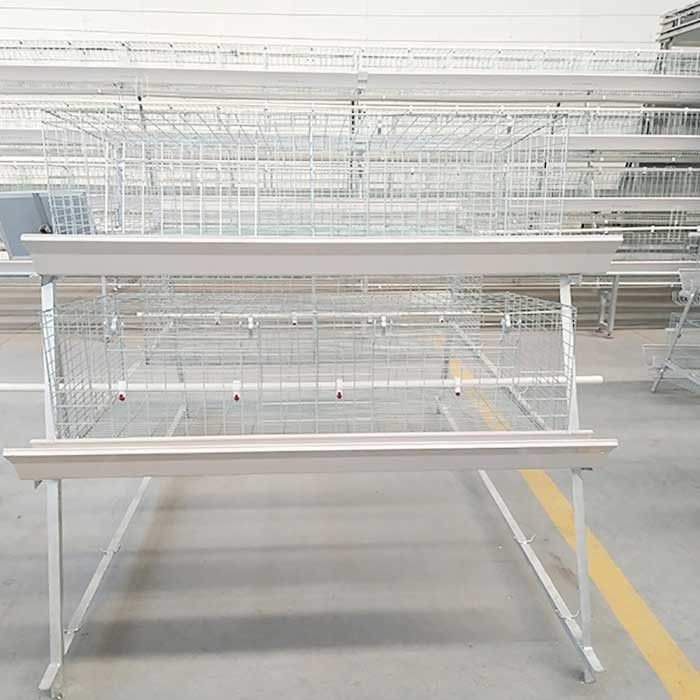 กรงไก่ลวดชุบสังกะสี 0.75kw อุปกรณ์การเลี้ยงสัตว์ปีกอัตโนมัติ